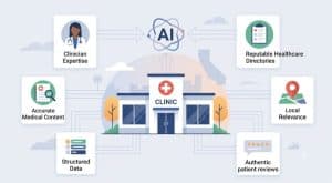 AI search optimization for healthcare